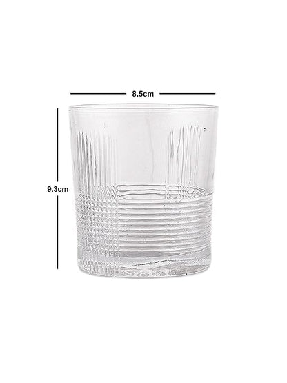 400036 Param Glass Diamond Tumbler, Whisky, Perfect Glasses for Water, Juice, Beer, Whisky, Wine and Cocktails and All Purpose Occasion Use, Clear, Pack of 6 Brand: Generic