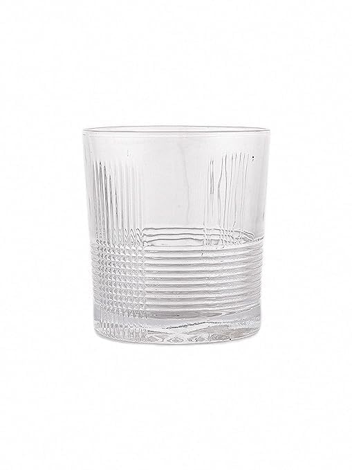 400036 Param Glass Diamond Tumbler, Whisky, Perfect Glasses for Water, Juice, Beer, Whisky, Wine and Cocktails and All Purpose Occasion Use, Clear, Pack of 6 Brand: Generic