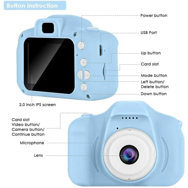 400067  Digital Camera with 2 inch Screen 3MP 1080P HD Digital Video Camera for Toddler Boys & Girls