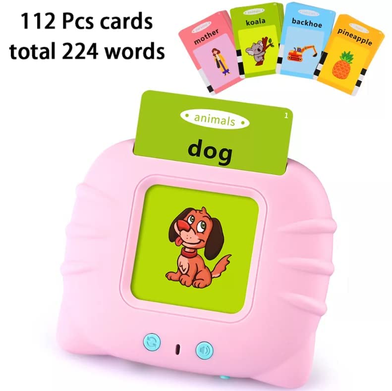 400012 ToyMagic Toddler Toys 224 Words Talking Flash Cards | Educational Learning Talking Toy for 1 2 3 4 5 Year Old Boys and Girls