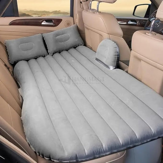 400020 Premium Car Inflatable Bed with Pump & 2 Air Pillow|Quick Inflatable Back Seat Bed (Multi Colour)