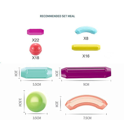 400071 Magnetic Sticks Blocks for Kids (64pcs)