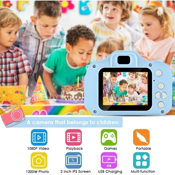 400067  Digital Camera with 2 inch Screen 3MP 1080P HD Digital Video Camera for Toddler Boys & Girls