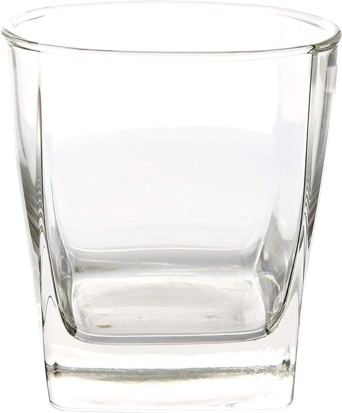 400033  Param Clear Whiskey Glass, Bar Glass for Drinking Whiskey, Scotch, Cocktails, Liquor, Barware, 258ml, Pack of 6