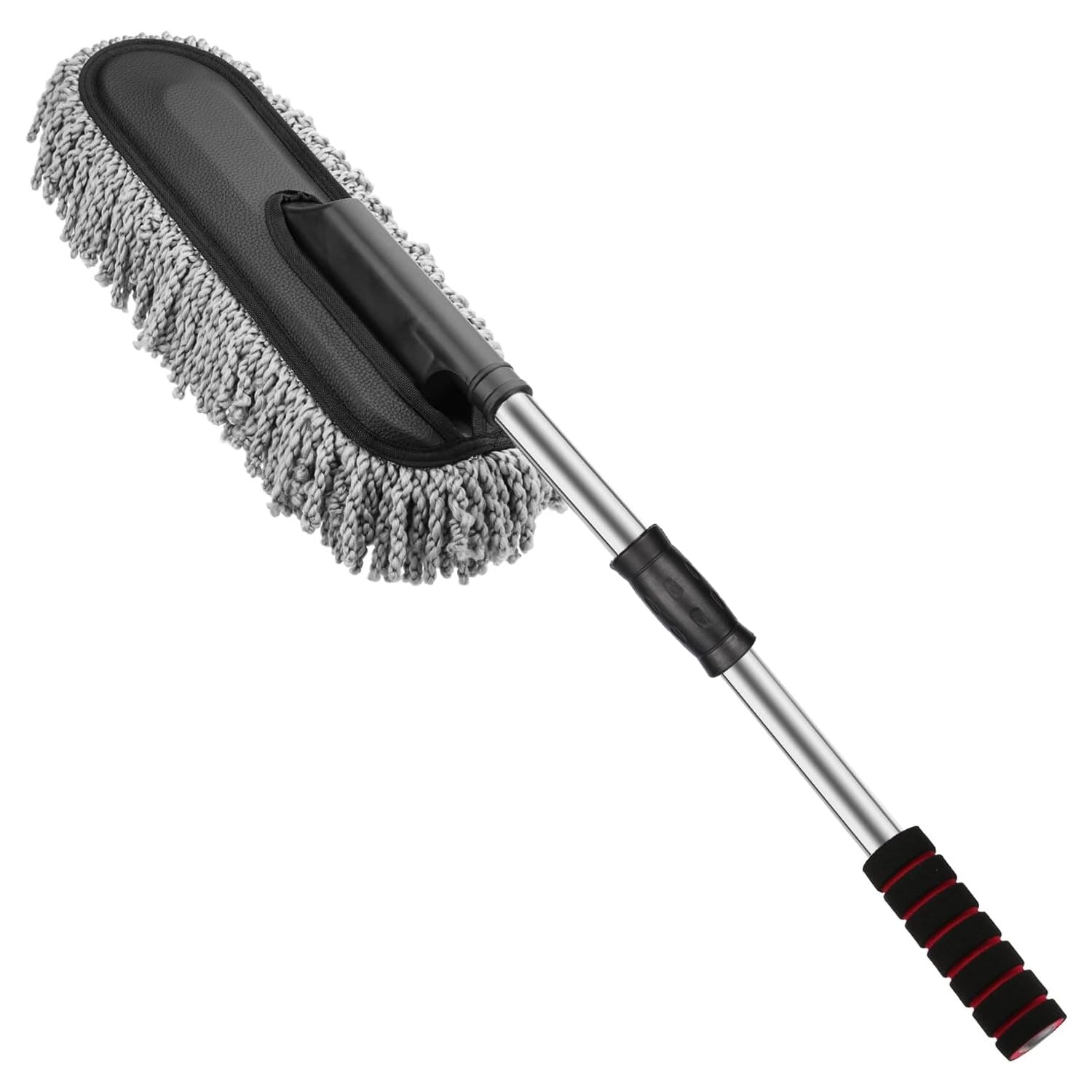 400019 Soft Microfiber Car Duster Brush with Extendable Handle Wet & Dry Scratch Free Surface Cleaner