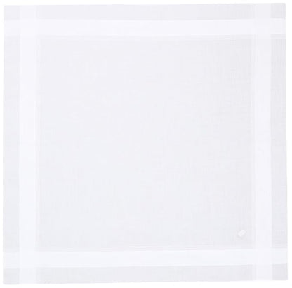 400048 100% Cotton Premium quality White Handkerchief rumal for Men Pack of 12 (24 * 24 inch)