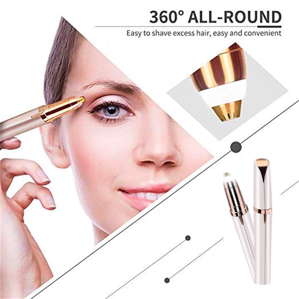 400024 Rechargeable Eyebrow Trimmer For Women, Epilator For Women, Facial Hair Removal Machine For Women,Face, Lips, Nose Hair Remover Women Trimmer