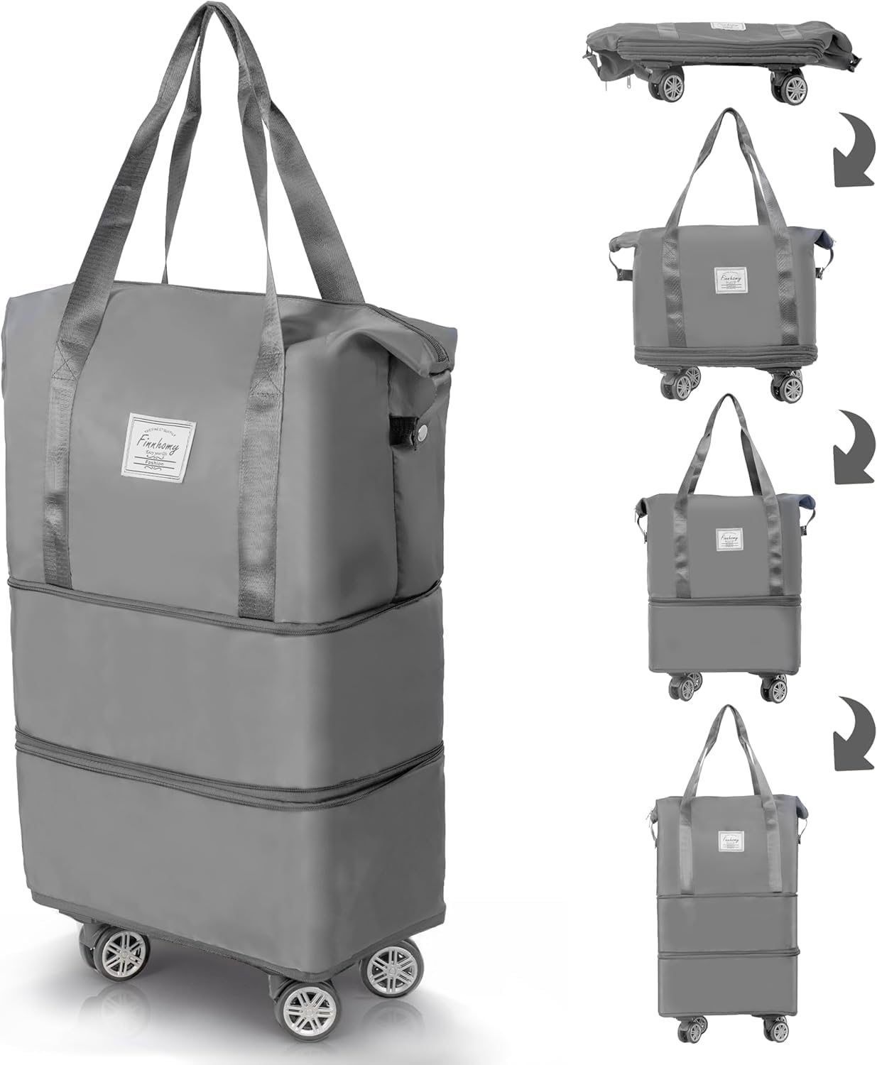 400005 Duffle Bag with Wheels, Expandable Foldable Duffle Bag  (Multicolor)