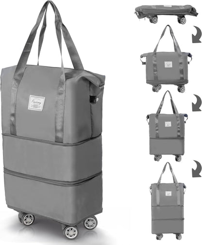 400005 Duffle Bag with Wheels, Expandable Foldable Duffle Bag  (Multicolor)