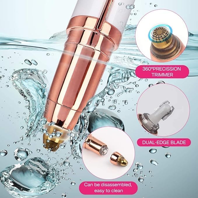 400024 Rechargeable Eyebrow Trimmer For Women, Epilator For Women, Facial Hair Removal Machine For Women,Face, Lips, Nose Hair Remover Women Trimmer