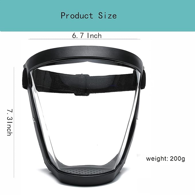 400006 Anti-Dust & Fog-Resistant Face Shield Mask