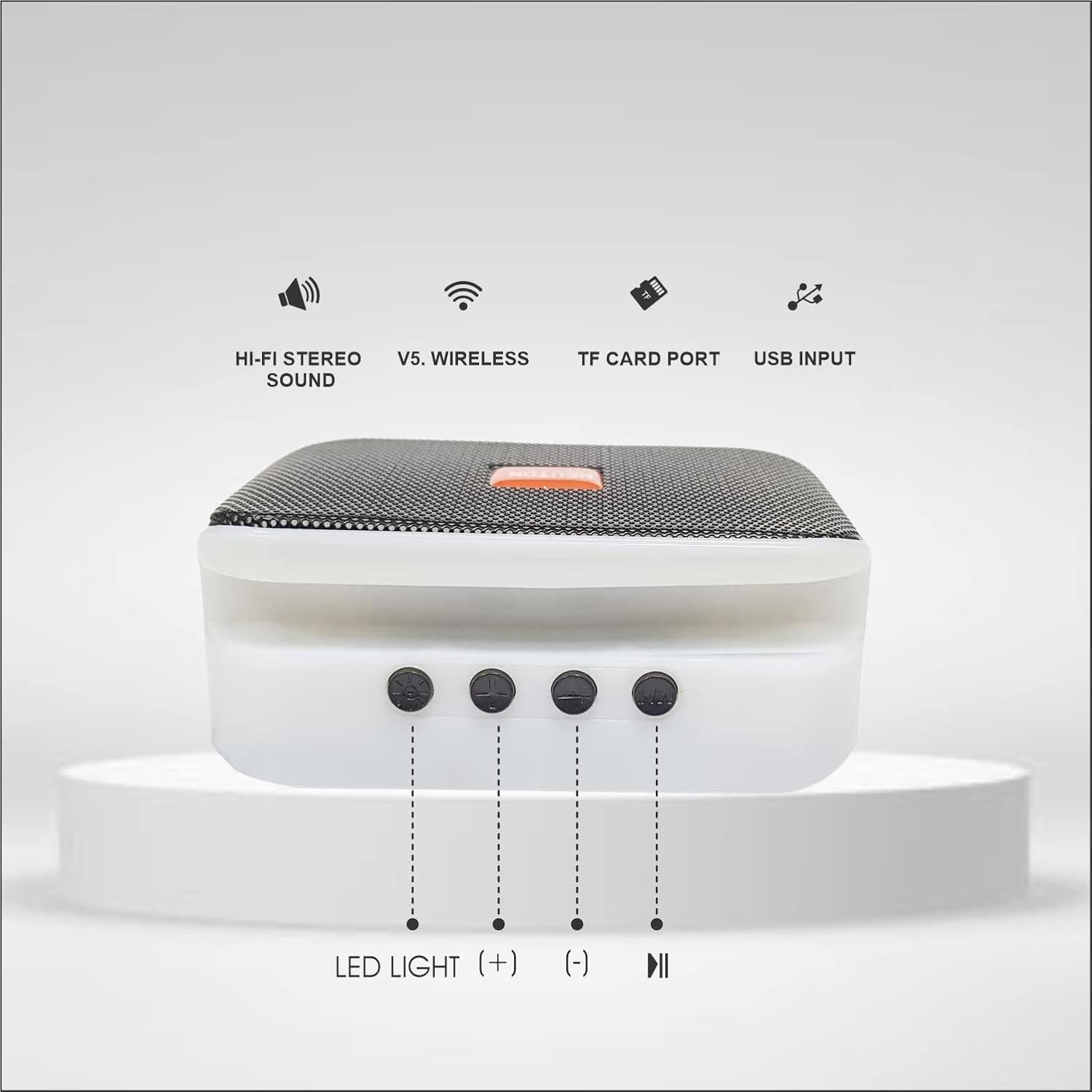 400070 NEUTON 12WATT Bluetooth Speaker with Mick 5 different voice change effects