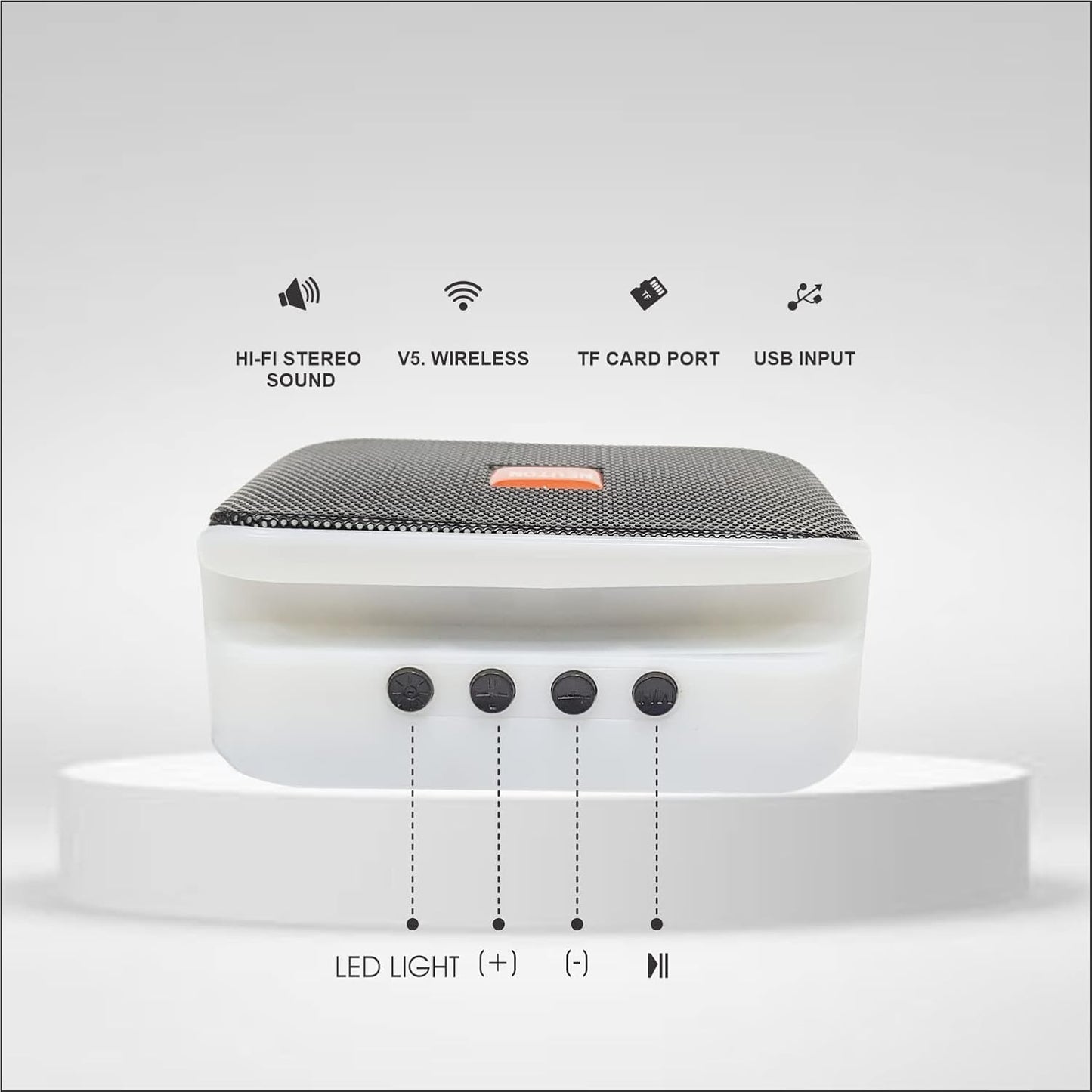 400009 NEUTON 12WATT Bluetooth Speaker with Mick 5 different voice change effects