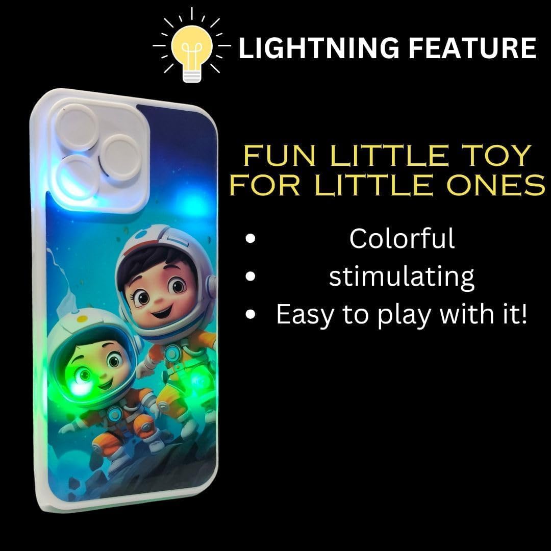 400073 Educational Phone Toy for 2-12 Years Kids Rechargeable Type C 24 Modes Talking Baby Smart Phone Mobile
