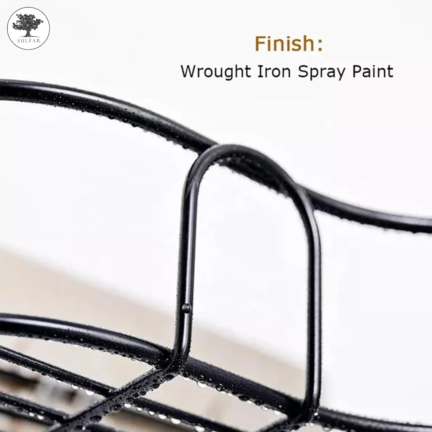 400060 Modern Metal Corner Shelf, No-Drill Adhesive Installation