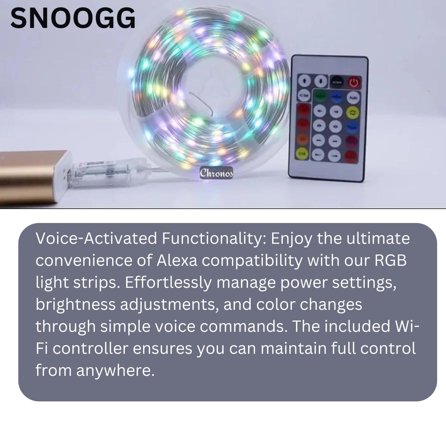 400017 Smart Led Fairy string RGB 16 Colour sound sensor remote Mobile app Controlled (5 Meter)