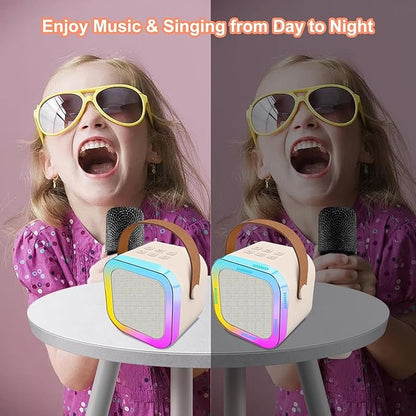 400070 Professional Wireless Mini Portable Bluetooth Speaker with Microphone designed with 5 different voice change effects- Kids Music Singing Toys (Copy)