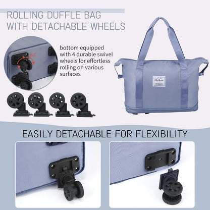 400005 Duffle Bag with Wheels, Expandable Foldable Duffle Bag  (Multicolor)