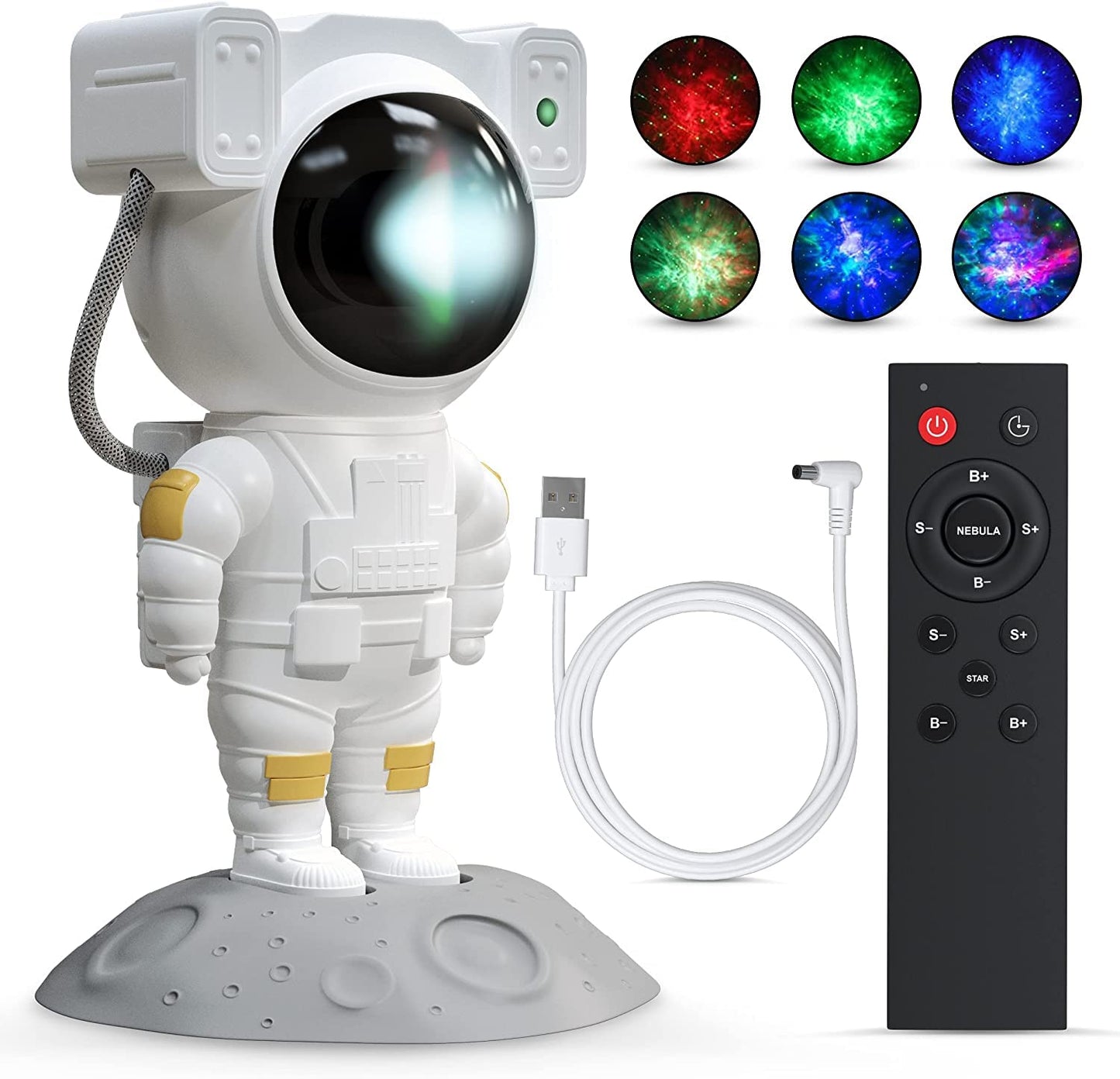400029 Astronaut Galaxy Projector with Remote Control - 360°