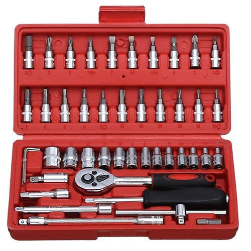 400016 46 in 1 Pcs Tool Kit for Home Use Spanner Set