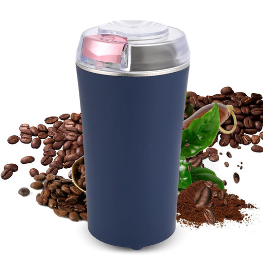 400028 Electric Coffee Grinder, Multifunctional Coffee Grinder 200 W with Stainless Steel Blades Electric Coffee Grinder