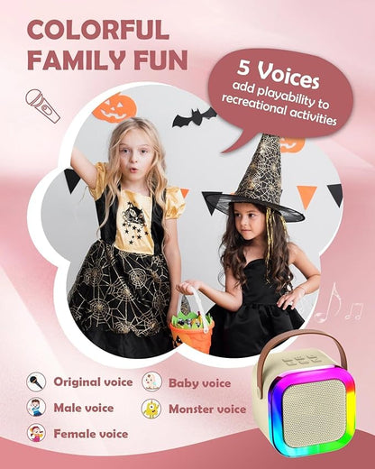 400070 Professional Wireless Mini Portable Bluetooth Speaker with Microphone designed with 5 different voice change effects- Kids Music Singing Toys (Copy)