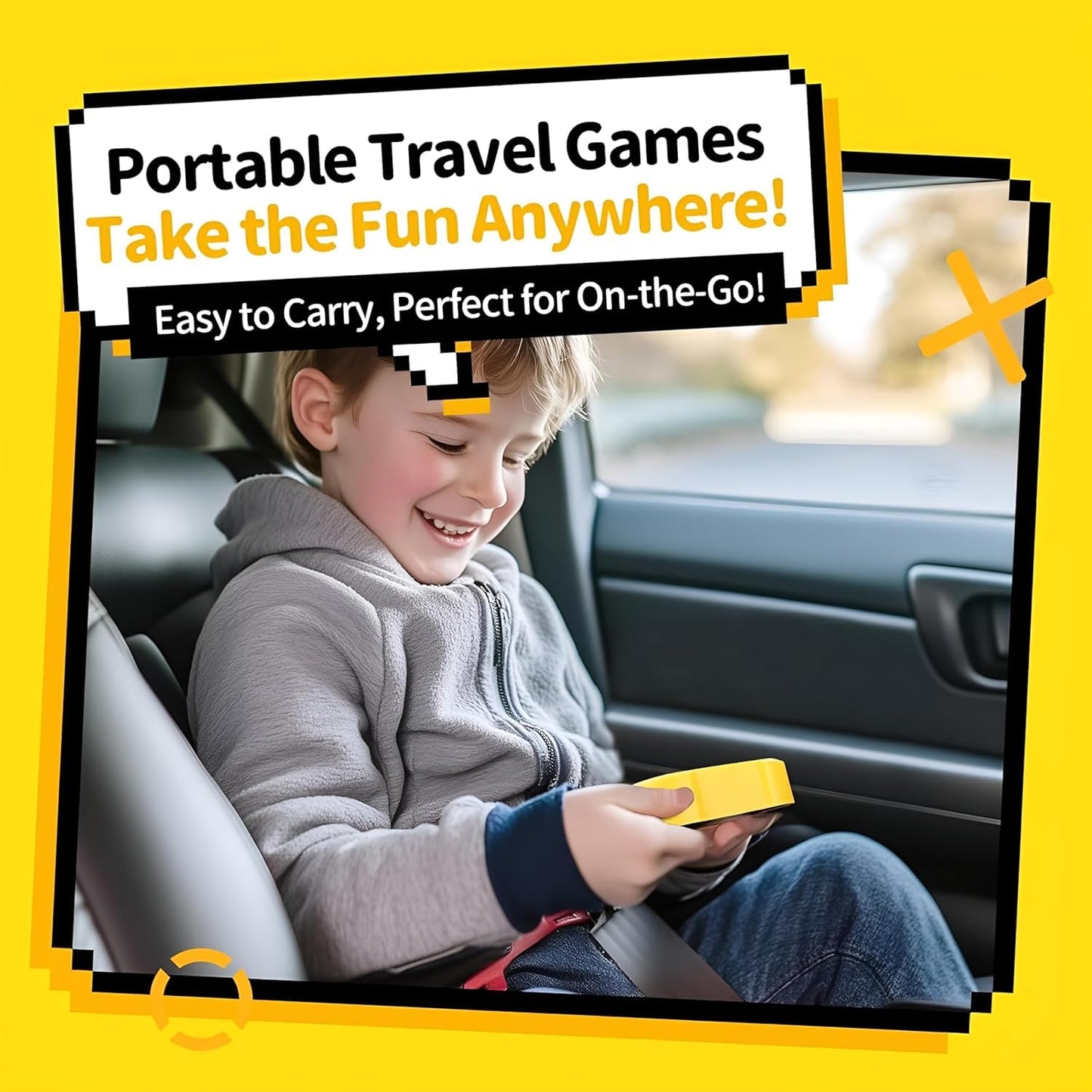 400057 Tic Tac Toe Game Box, Upgraded 5 Fun Brain and Memory Games