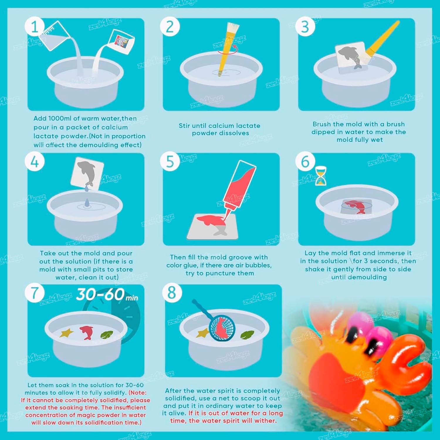 400030 Creative 3D Handmade Magic Gels Toys (Pack 1)