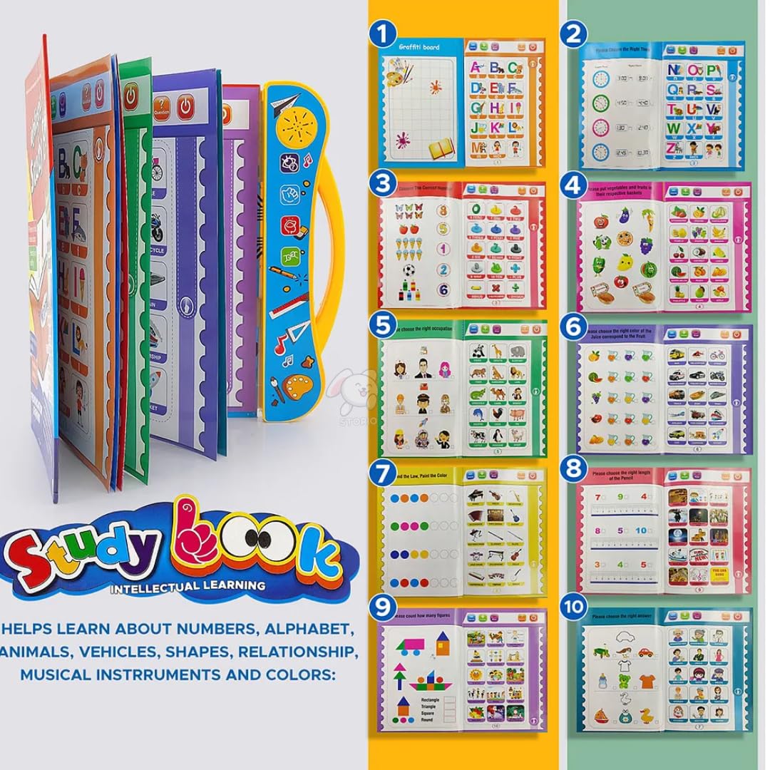 400069 Interactive Children Book - Musical English Educational Phonetic Learning Toy Book