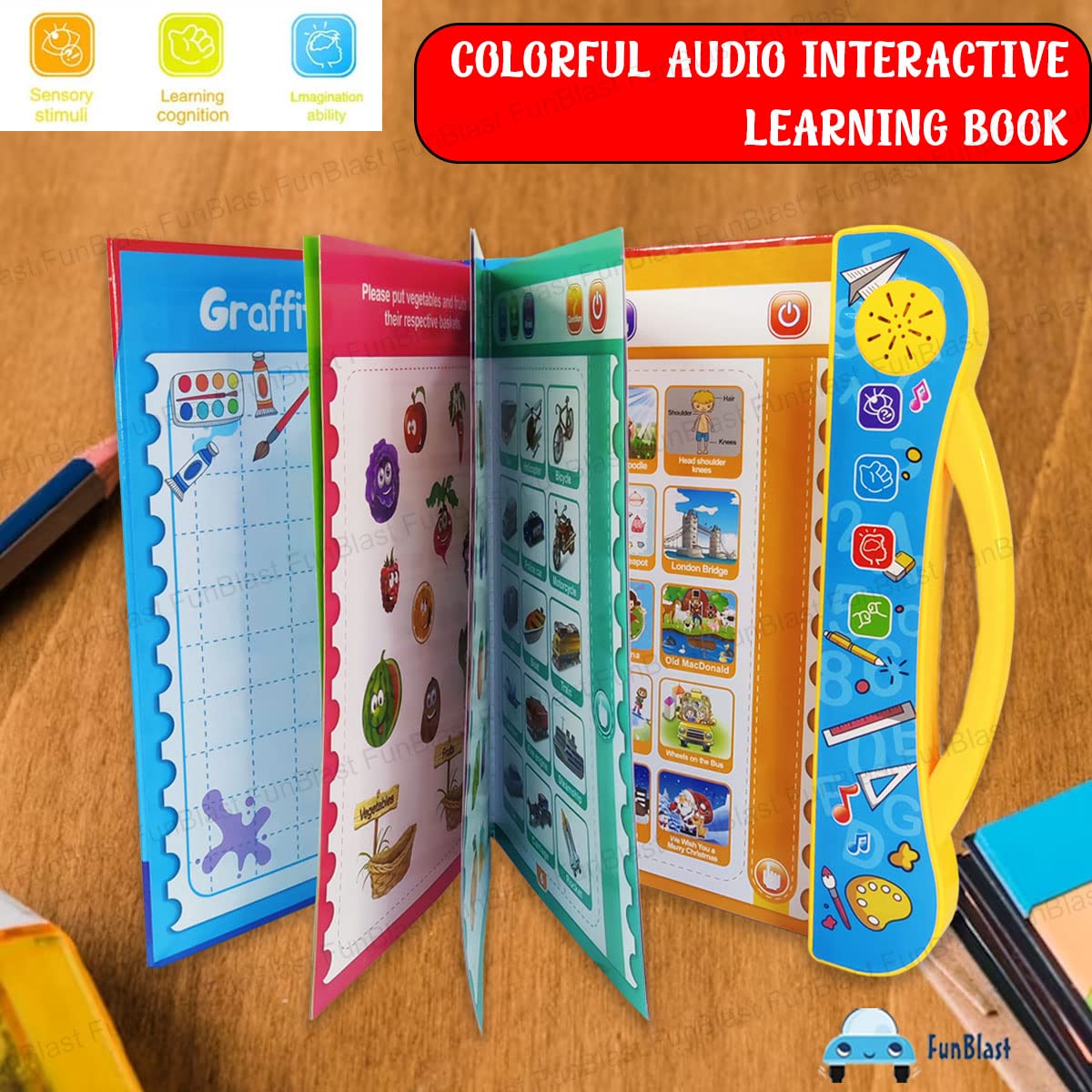 400069 Interactive Children Book - Musical English Educational Phonetic Learning Toy Book