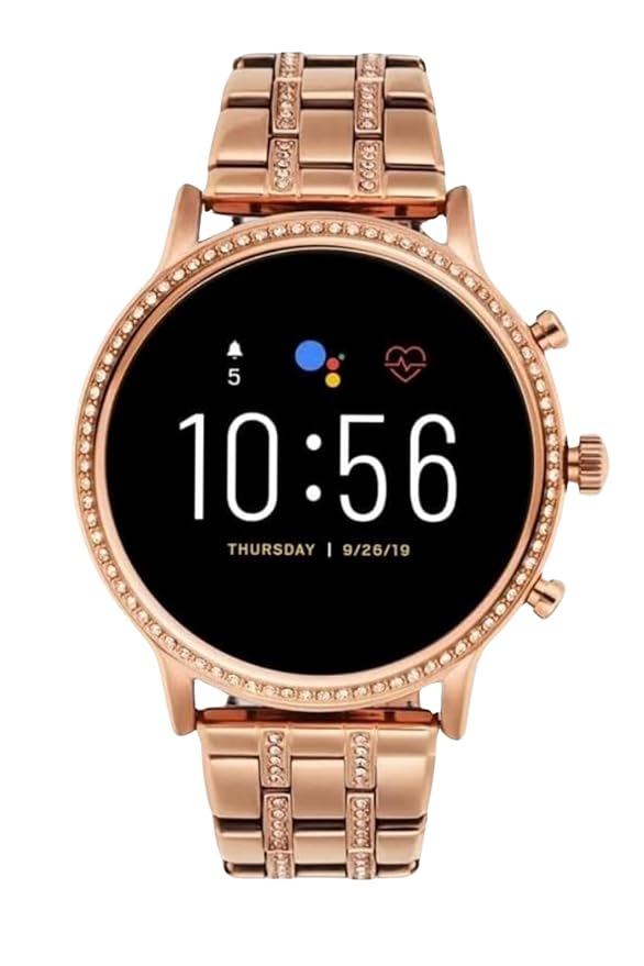 400010 Gen 9 Diamond Strap HD Display 2 Straps Bluetooth Calling Smartwatch for Mens and Womens (Rose Gold Strap)