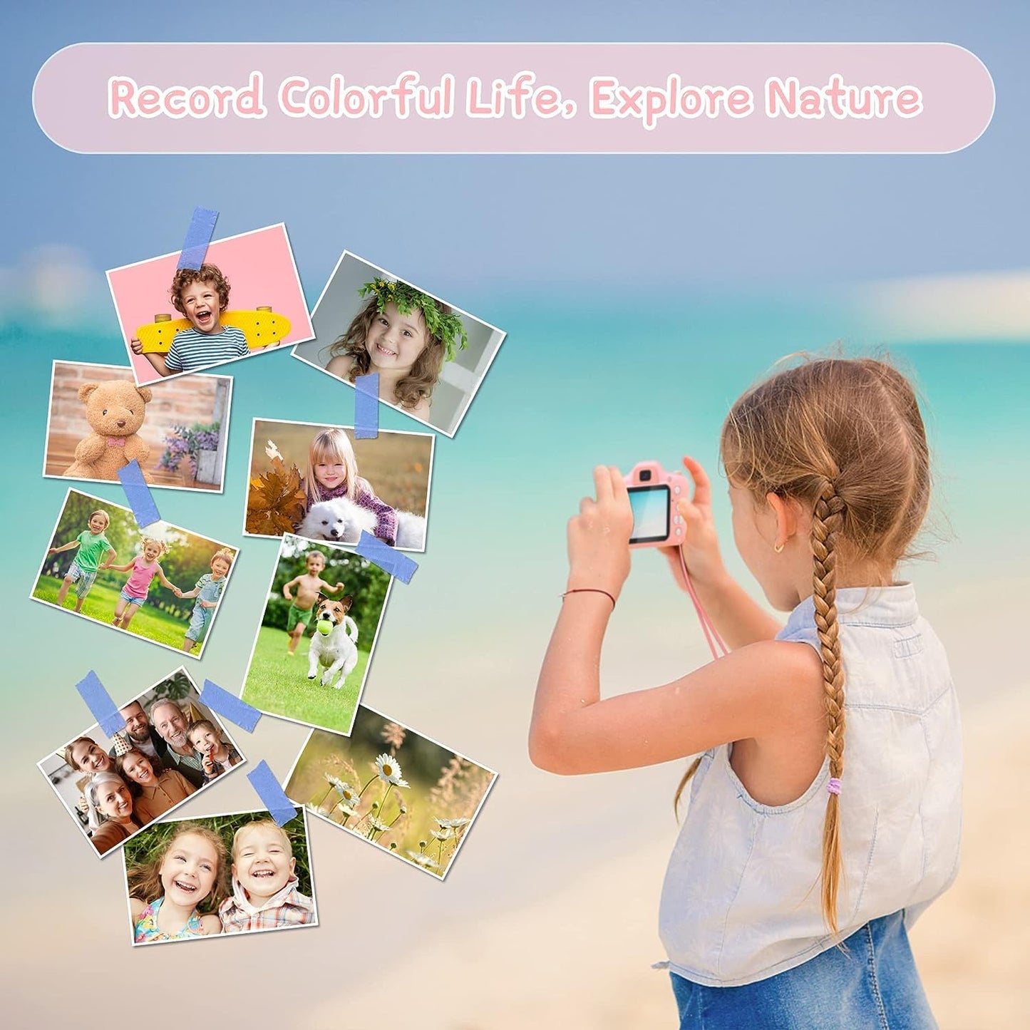 400067  Digital Camera with 2 inch Screen 3MP 1080P HD Digital Video Camera for Toddler Boys & Girls
