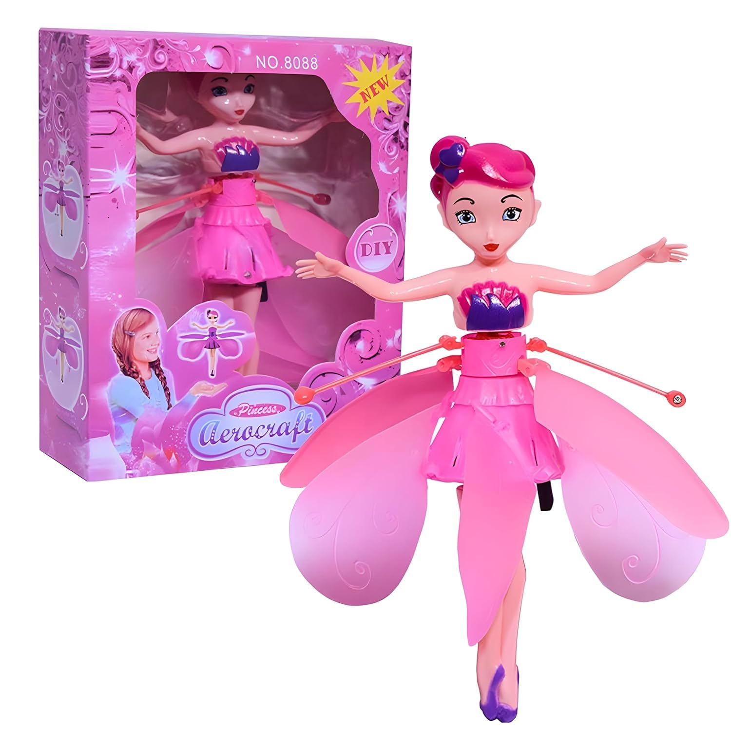 400001_Flying Doll Hand Sensor Control and LED Light & USB Cable