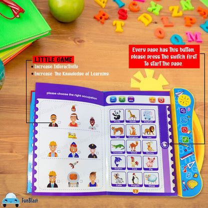 400069 Interactive Children Book - Musical English Educational Phonetic Learning Toy Book