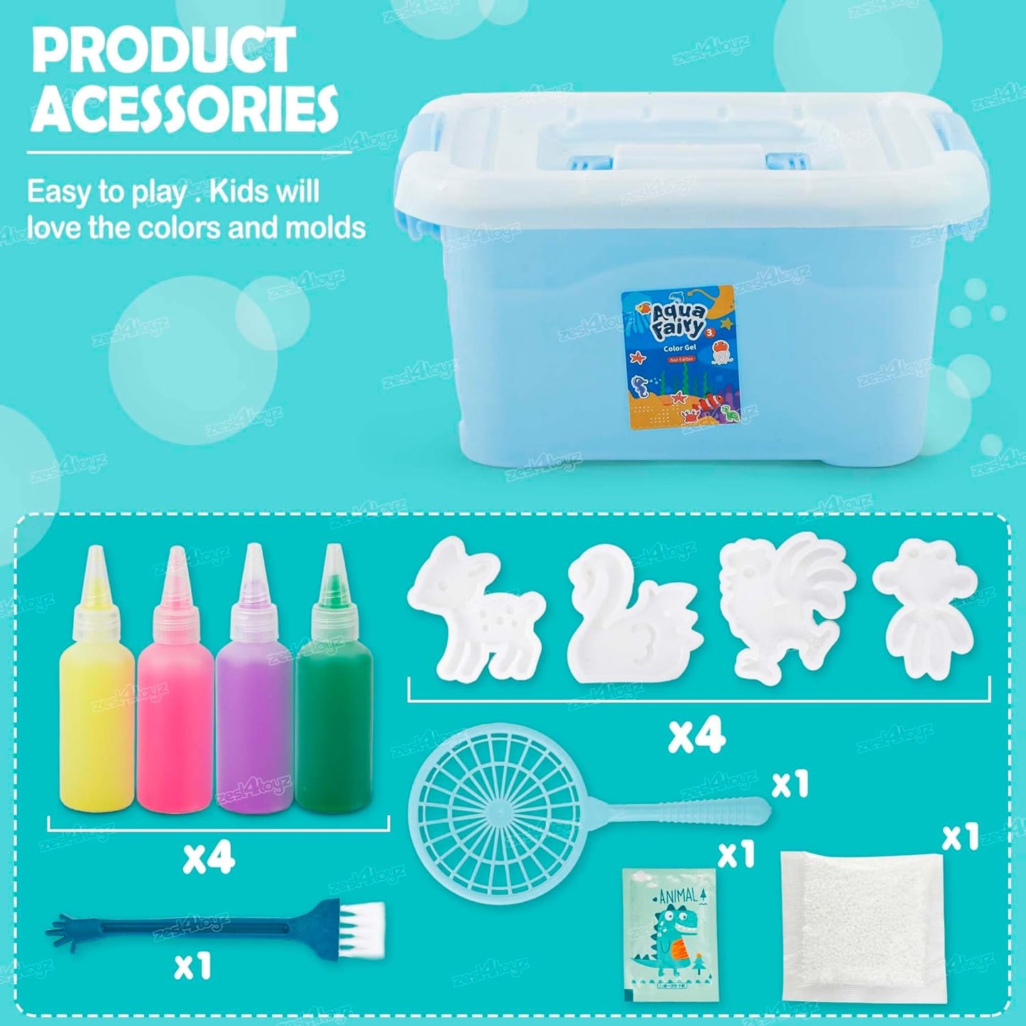 400030 Creative 3D Handmade Magic Gels Toys (Pack 1)