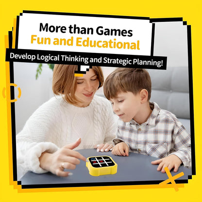 400057 Tic Tac Toe Game Box, Upgraded 5 Fun Brain and Memory Games