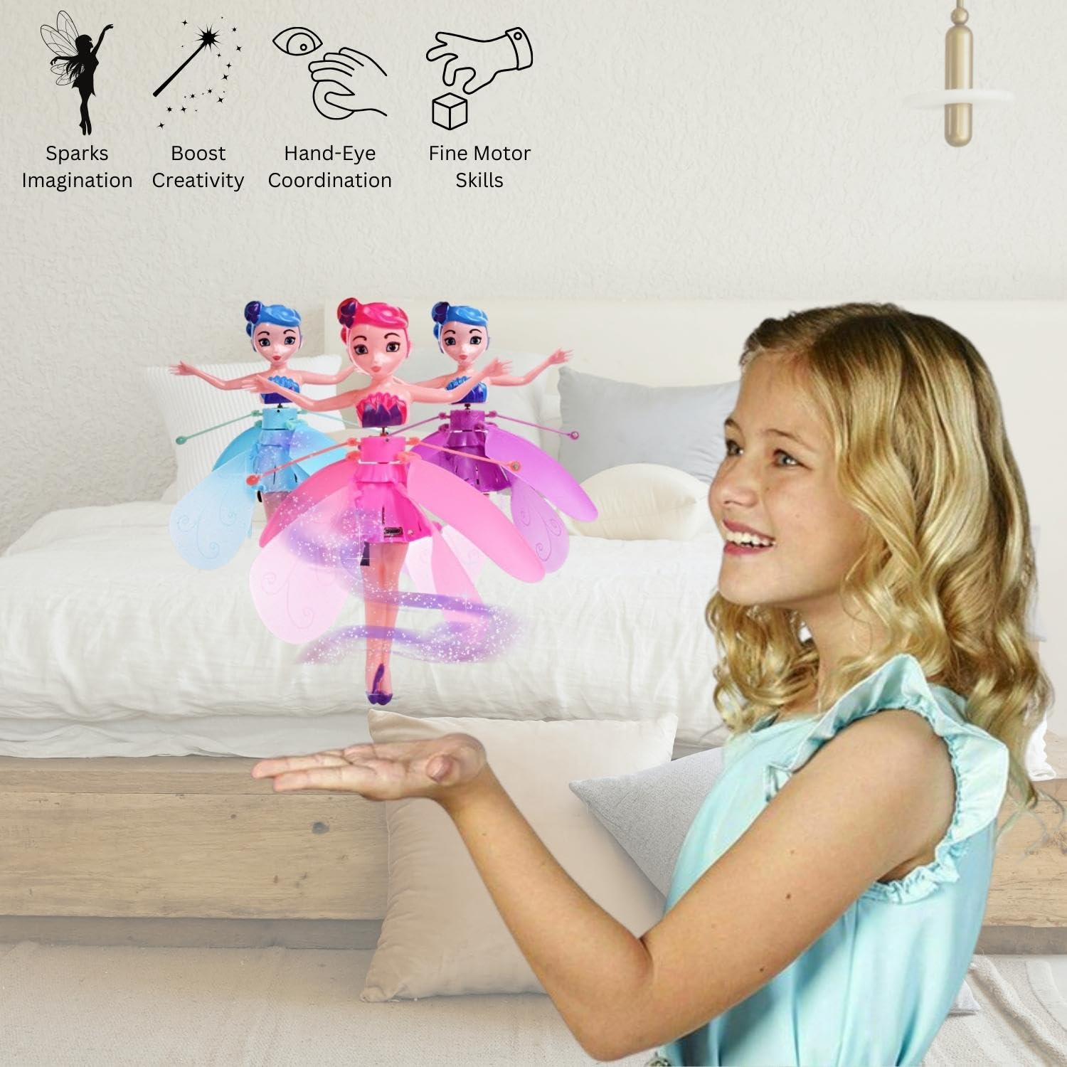400001_Flying Doll Hand Sensor Control and LED Light & USB Cable