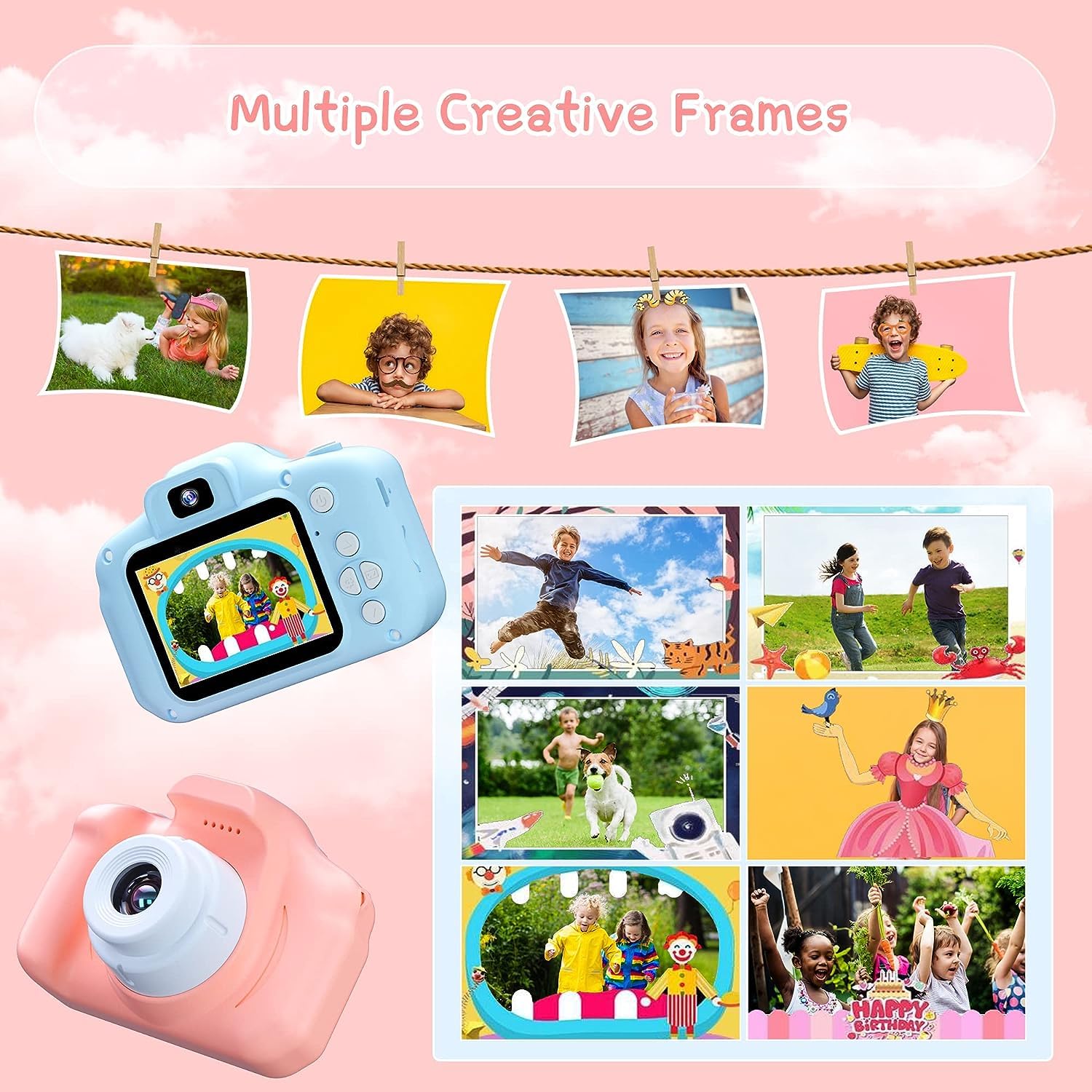 400067  Digital Camera with 2 inch Screen 3MP 1080P HD Digital Video Camera for Toddler Boys & Girls