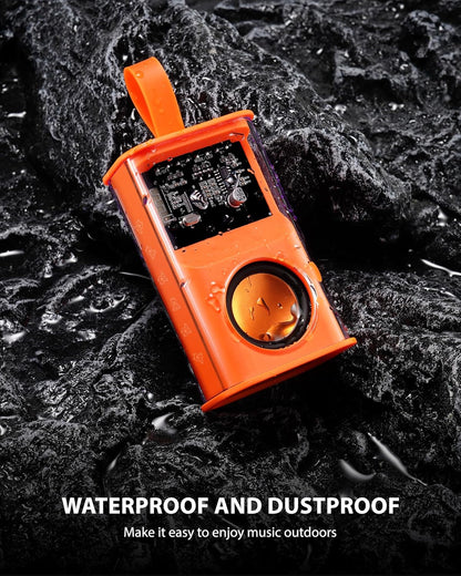 400021 Portable Bluetooth Speaker, Mini Transparent Wireless Speakers with RGB Light, Supports TWS Pairing, TF Card, HD Sound Deep Bass