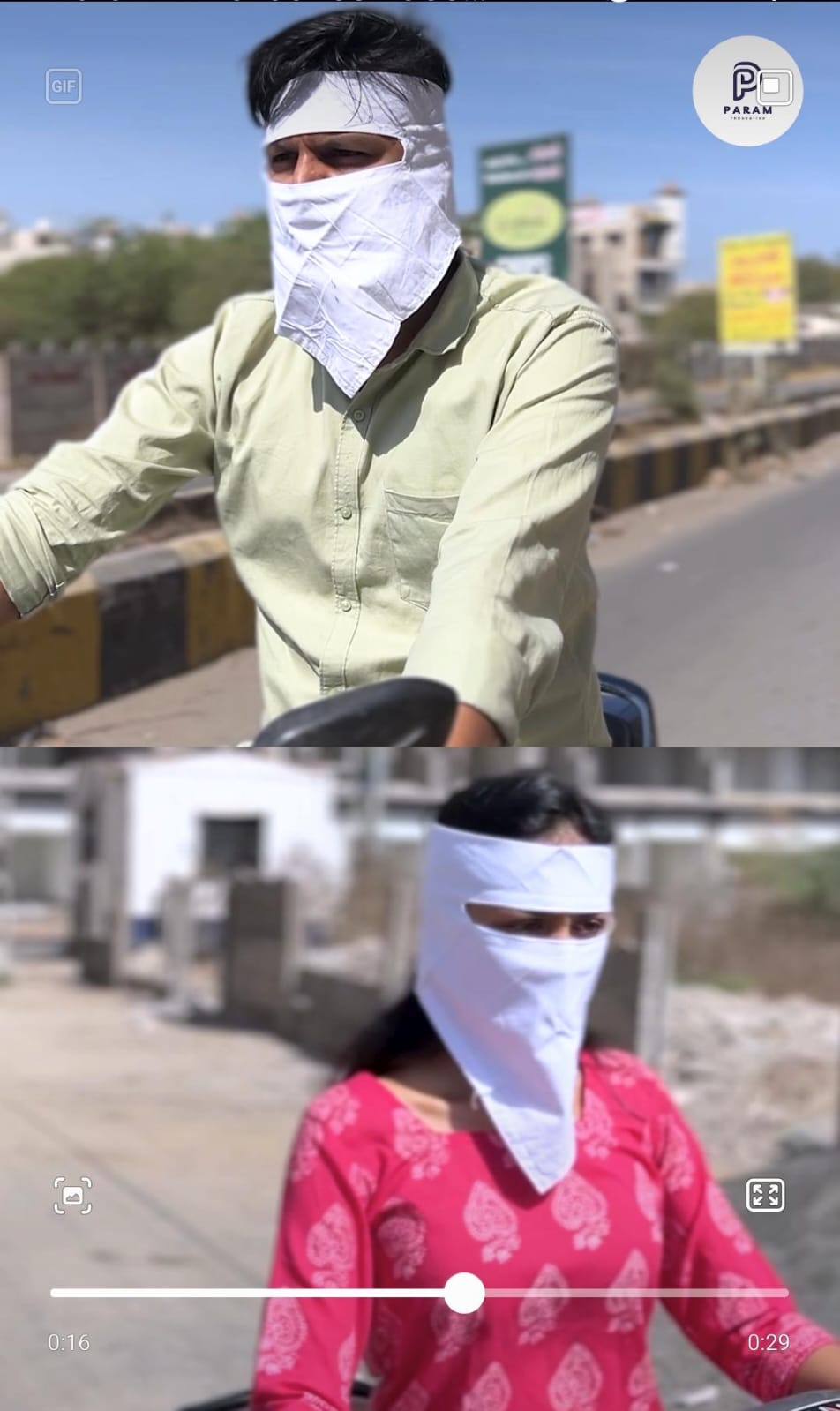 400008 Bike Riding Cotton Face Mask for Men And Women | Washable And Adjustable Cotton Face Mask (White) | Pack of 4